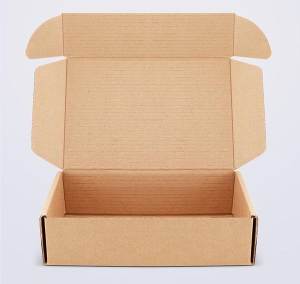 

15*3cm 100pc brown kraft cardboard packing mailing corrugated packaging box boxes