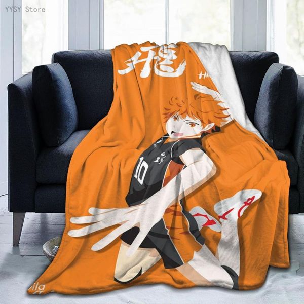 

blankets haikyuu (7) anime printed ultra-soft micro fleece blanket flannel throw sherpa bedspread bedding sofa