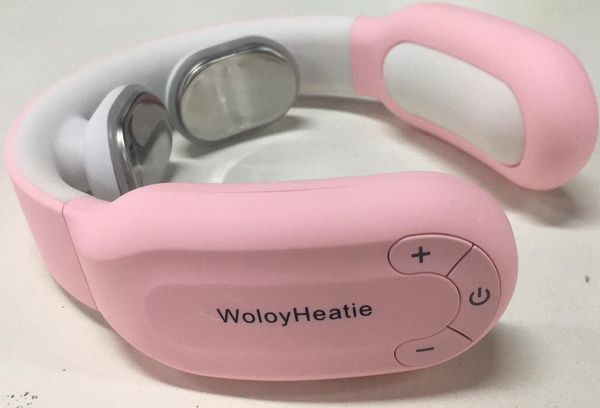 

electric massagers woloyheatie pulse heated smart neck massager relieve pain massage equipment 3 mode and 15 speeds rechargeable