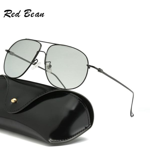

width-150 polarized sunglasses men pochromic goggles coating lenses big frame for brand design pilot sun glasses driving, White;black