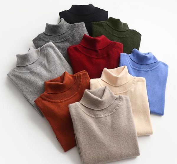 

men's sweaters cashmere turtleneck men sweater 2021 autumn winter basic warm clothes pull homme hiver pullover high-neck knitted, White;black