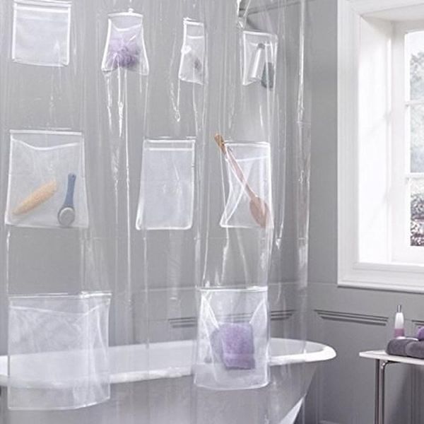 

modern shower curtain transparent partition waterproof mildew pvc for bathroom room fresh style curtains