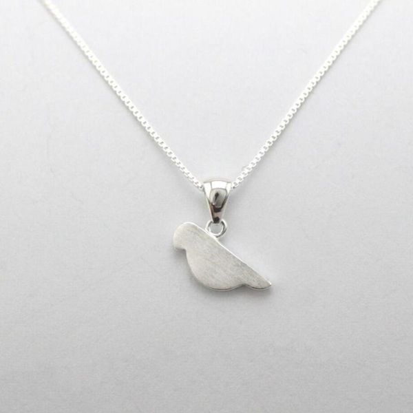 

chokers korean cute brushed bird clavicle chain 925 sterling silver temperament personality female necklace sne330, Golden;silver