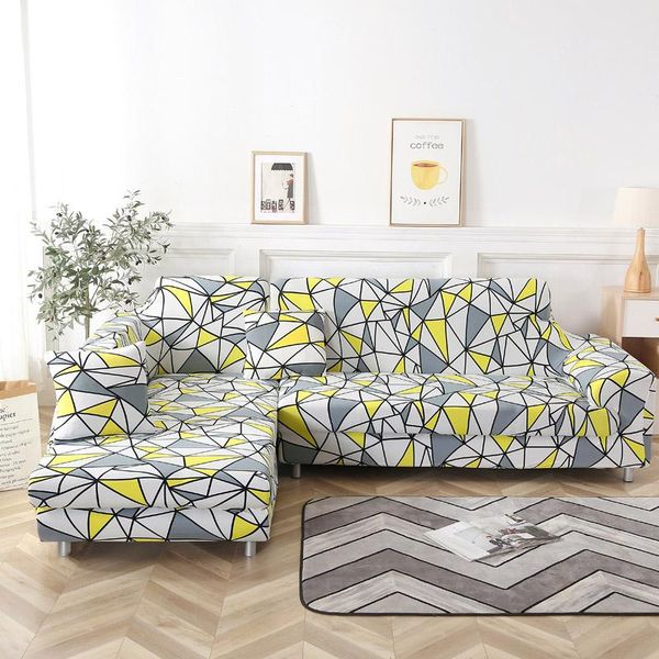 

chair covers pastoral all-inclusive geometry wrap elastic slipcover four seasons anti-skid floral printing sofa cover polyester couch