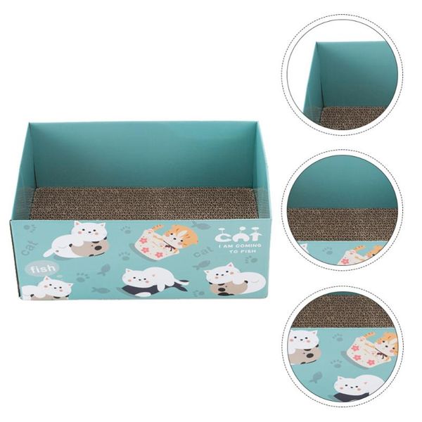 

cat toys corrugated cardboard lounger scratching box pet house bed nest case