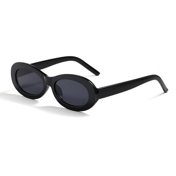 

sunglasses fashion vintage oval women men 2021 designer travel small frame sun glasses female shades uv400, White;black