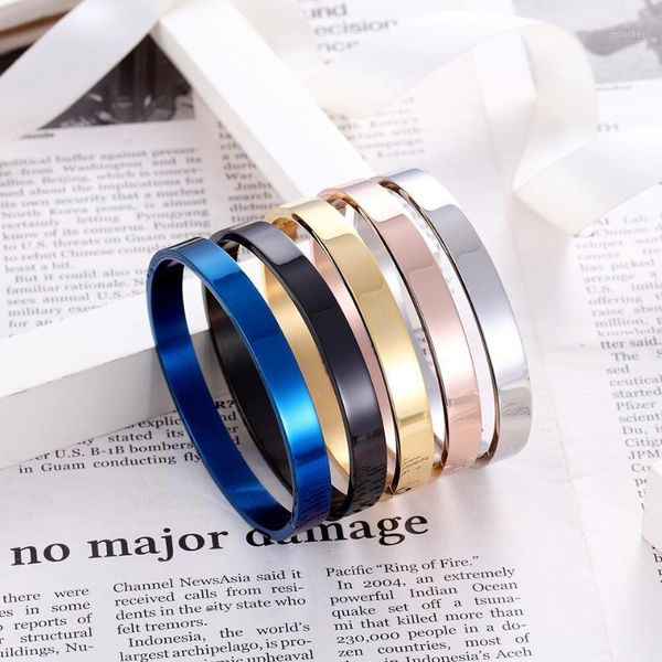 Bracciale classico cinque colori blu uomo donna braccialetto con ciondoli polsino aperto moda coppia matrimonio marchio