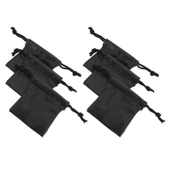

storage bags 6pcs waterproof pu packaging bag jewelry drawstring pockets