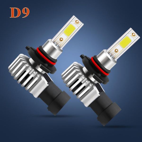 

car headlights eliteson 2pcs d9 led fog lamps 12v 24v h1 h4 h7 h8 9005 9006 60w truck lights 6000k combo high low beam bulbs