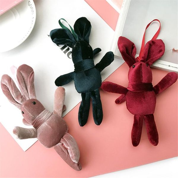 

keychains arrival fabric doll pendants keychain cute animal key protector for women car ring hanging accessories sp2476, Silver