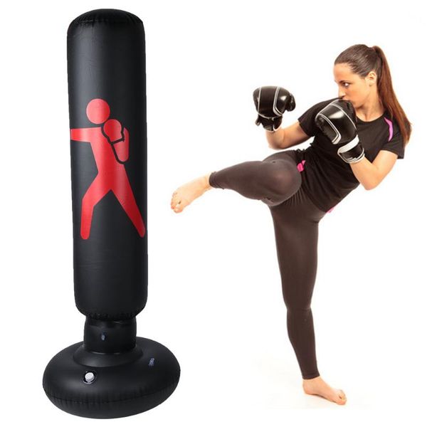 

sand bag pvc 160cm training fitness vertical inflatable boxing thickening pillar tumbler column punching tool