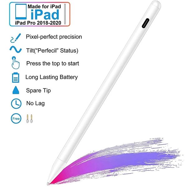 

for apple ipad pencil stylus pen ipad pro 11 12.9 6th 10.2 7th 8th generation mini 5 air 3 4 palm rejection