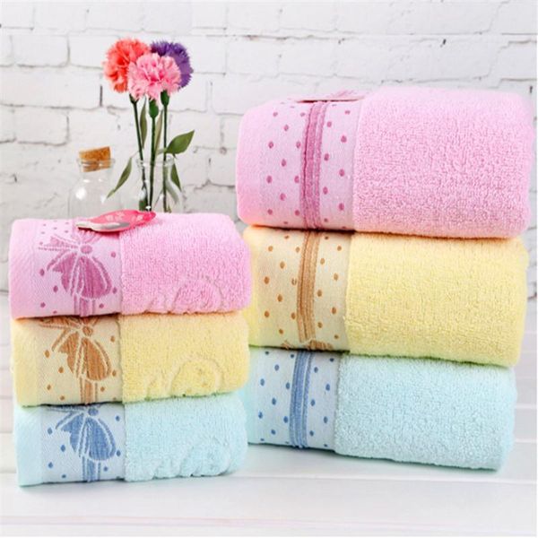 

towel cotton jacquard skin-friendly butterfly