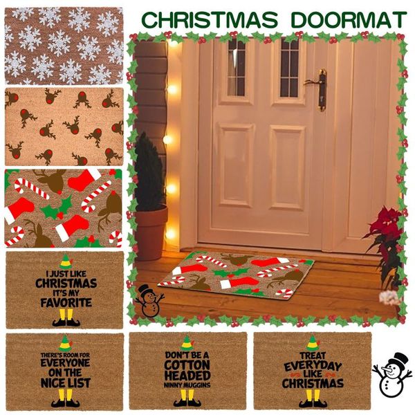 

Carpets Christmas Doormat Modern Kitchen Mat Home Entrance Hallway Bedroom Living Room Decoration Floor Balcony Bathroom Carpet