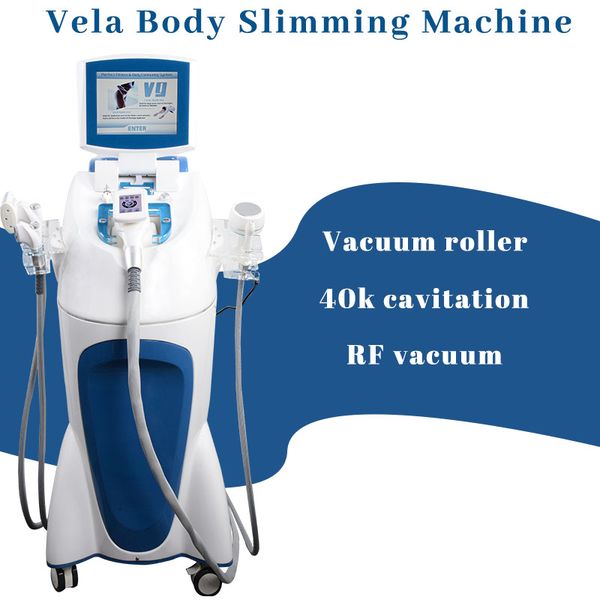 

vacuum therapy roller slimming machine vertical body shaping vela weight loss 40k cavitation rf skin tightening