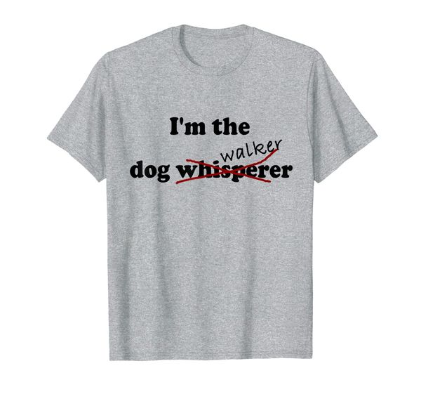 

i'm the dog walker t shirt, White;black