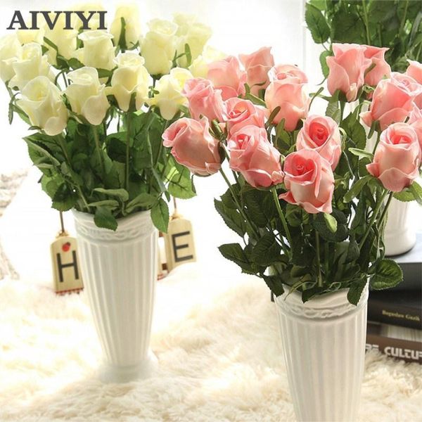 

artificial latex rose flowers for wedding real touch flower roses home decorations party supplies decorative & wreaths