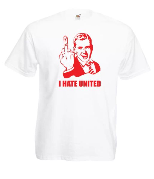 

i hate united xmas gift idea mens women t shirts multi-color s-2xl, White;black