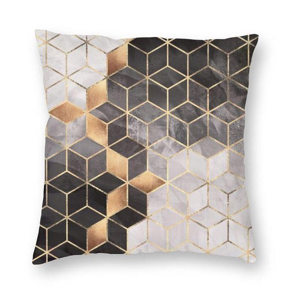 

cushion/decorative pillow smoky cubes cover decoration abstract geometric pattern cushion throw for car double-sided printing