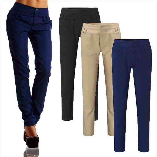 

verano mujer elegante pantalones casuales pantalones de dama tejido elstico ol ropa de trabajo tubo ajustados mujer, Black;white