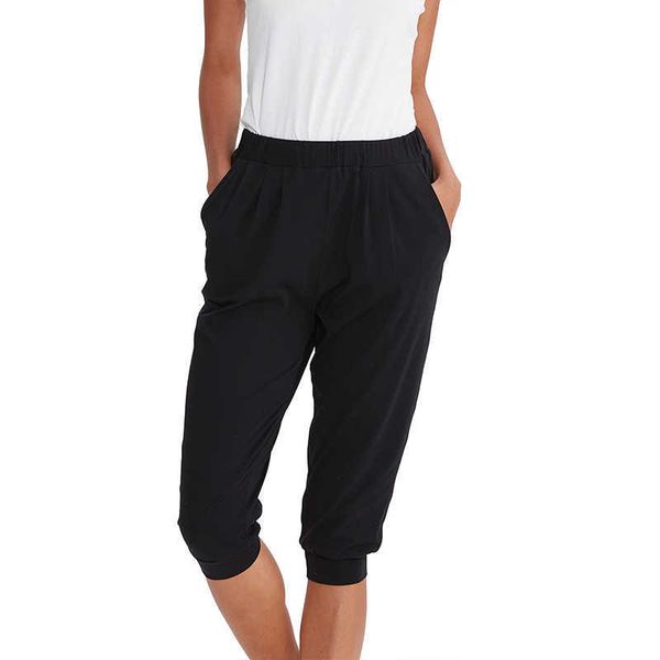 

casual women pants ladies trousers sport trousers cotton trousers m30177 210526, Black;white