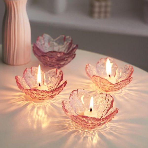 

candle holders nordic flower holder creative glass candlestick crafts living room home decor wedding table crystal