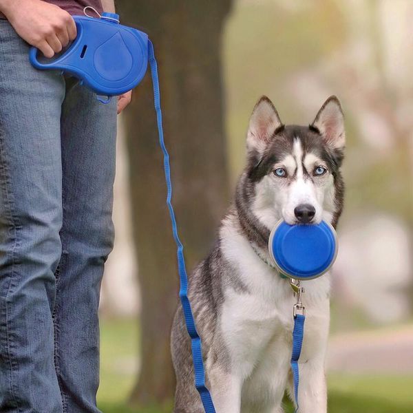 

cat collars & leads multifunction pet dog leash with built-in water bottle bowl waste bag dispenser for small medium dogs products