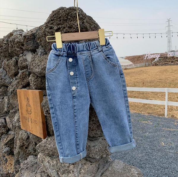 

arrival girls boys denim long pants spring fashion kids jean 1-6 years ye10 jeans, Blue