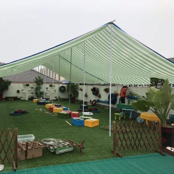 

shade anti-uv green sun sail gazebo for garden shelter net curtain patio pool awnings canopy 3x3m