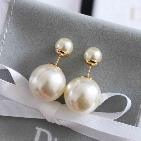 

fine jewelry online big and small earrings with double-sided leaves, beizhu silver needle, family letter, petal back hanging earrings 65% of