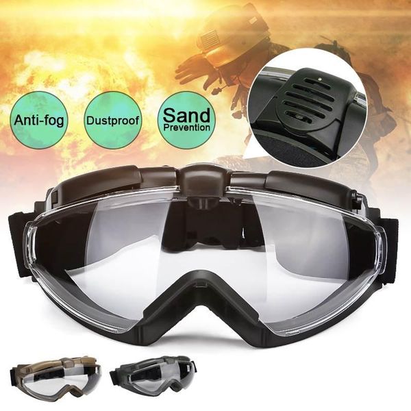 

outdoor eyewear tactical goggles anti-fog with fan paintball protective military motocycle goggle