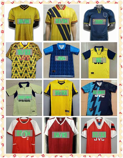 

arsen henry retro soccer jersey 05 06 vintage pires football shirt 07 08 98 99 bergkamp rosicky reyes 20th anniversary 88 89 final 2014 xxl, Black;yellow