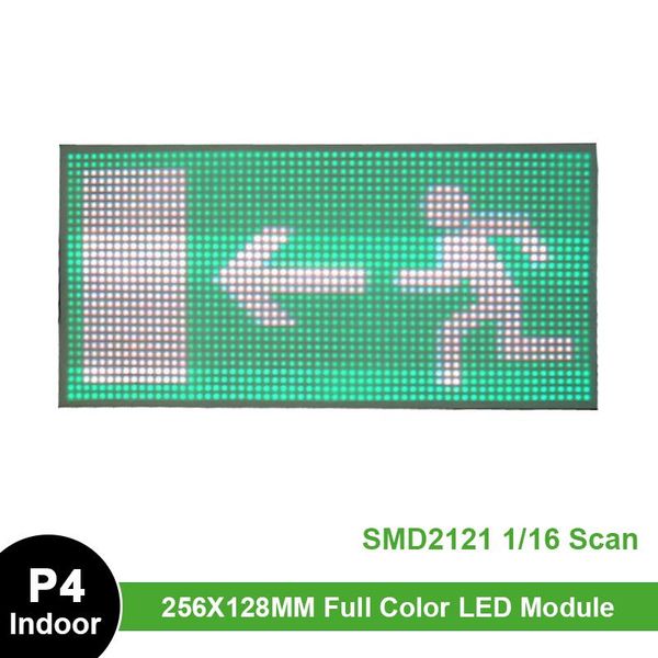 

display p4 indoor led panel module 256x128mm 64*32pixels 1/16 scan smd2121 rgb 3in1 smd full color screen