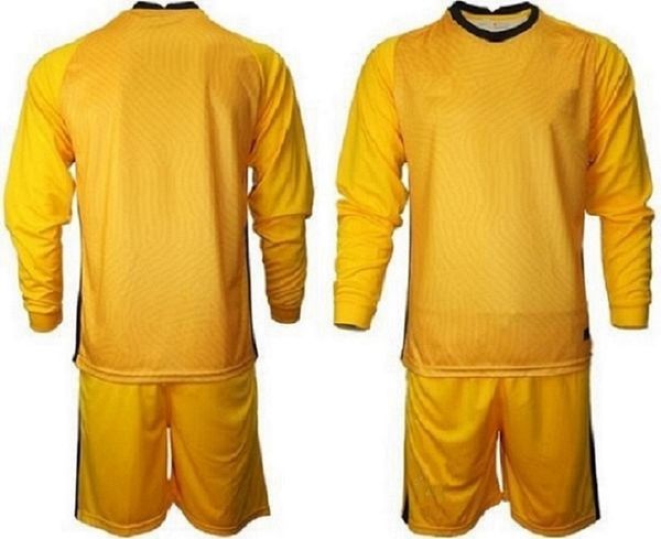 Personalizzato 2021 Tutte le squadre nazionali portiere Maglia da calcio da uomo Manica lunga Portiere Maglie Bambini GK Maglia da calcio per bambini Kit 30