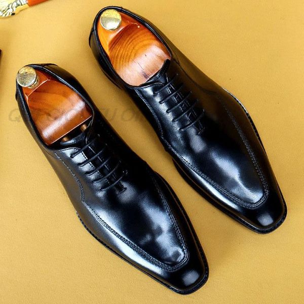 

dress shoes black brown mens formal genuine leather oxford men fashion shoe wedding business laces brogues i14p