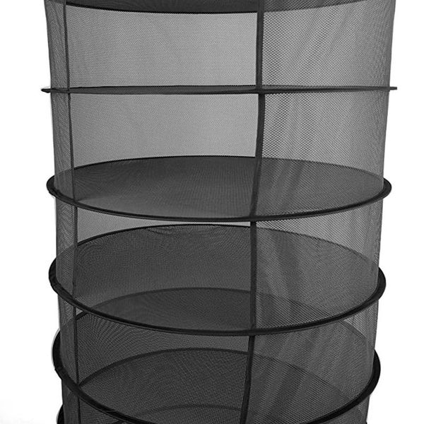 

home storage basket circular opening 4-layer drying plant dry goods multigrain medicinal herbs vegetable net laundry & organization
