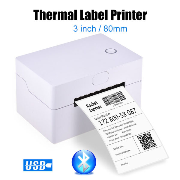 

printers 3 inch thermal label printer compatible with phone and computer provide application & software to edit bluetooth