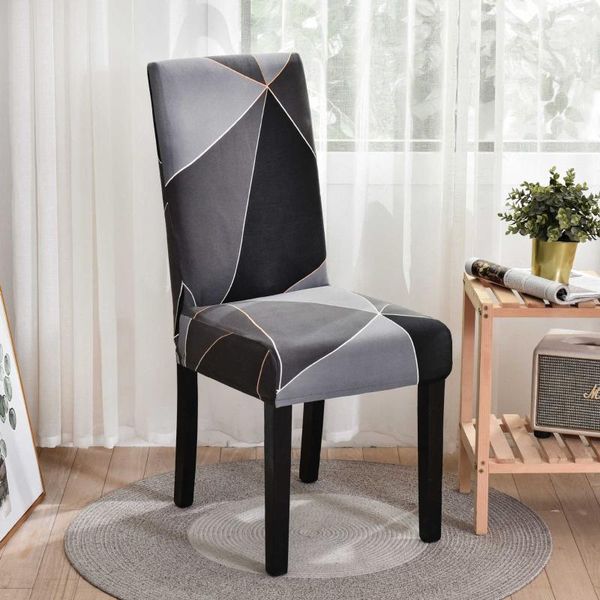 

geometric dining chair cover slipcover protector case stretch kitchen seat decor for el banquet elastic covers