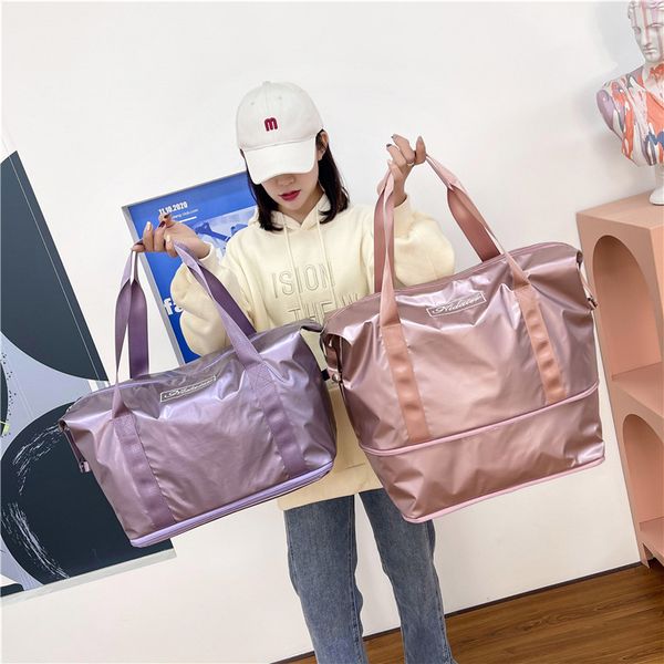 

design short distance women's net red portable large capacity light sports luggage bag waiting for delivery travel storage