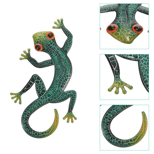 

garden decorations iron lizard wall art decoration animal statues sculptures home