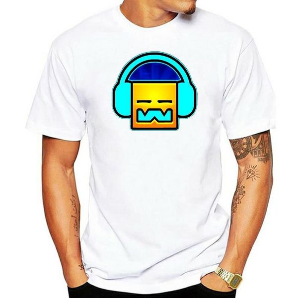 

men's t-shirts discount t shirts short sleeve gift o-neck mens geometry good to dash logo, White;black