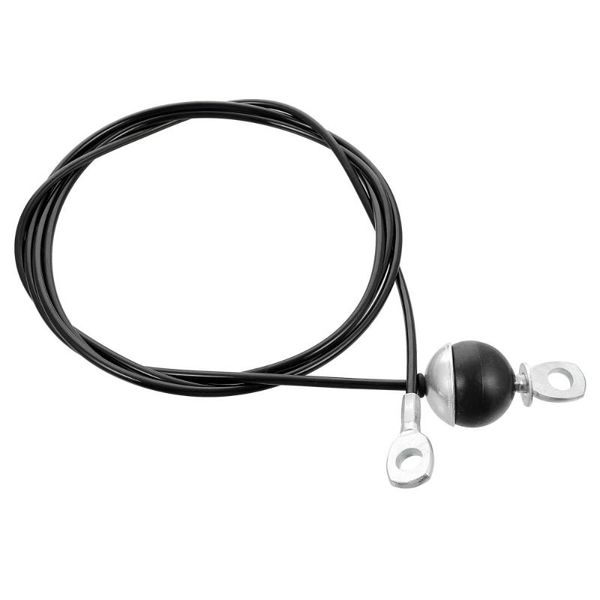 

jump ropes 1pc pu rubber coated wire rope gym cable fitness steel (black)