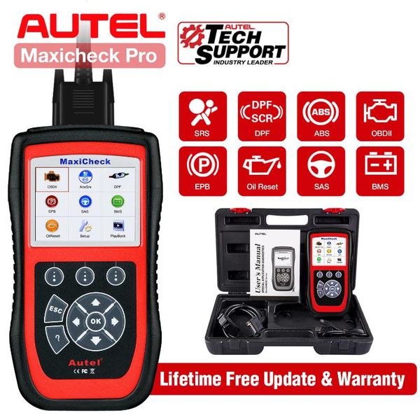 

code readers & scan tools 2021 autel maxicheck pro obd2 scanner car diagnostic tool with abs auto bleed/srs airbag/oil reset/sas/epb/bms
