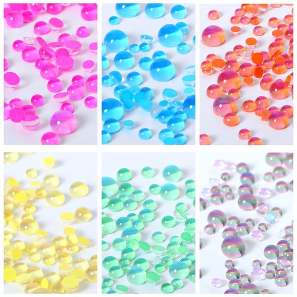 

nail art decorations mermaid crystal beads rhinestones round laser decoration symphony 3d glitter diamond jewelry wedding, Silver;gold