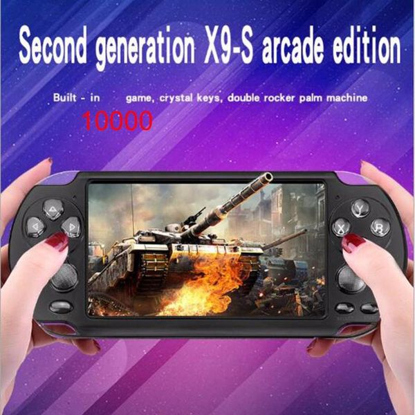 

portable game players 1 pc/box classic 8gb built-in-10000-video-game handheld came console for family recreation and party travel