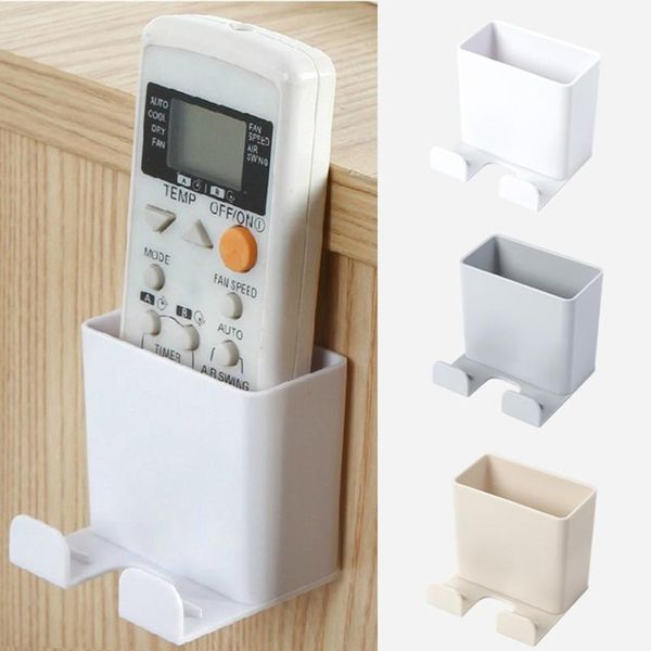 

hooks & rails wall mounted storage box remote control multifunctional for air conditioner tv mobile phone plug holder stand rack