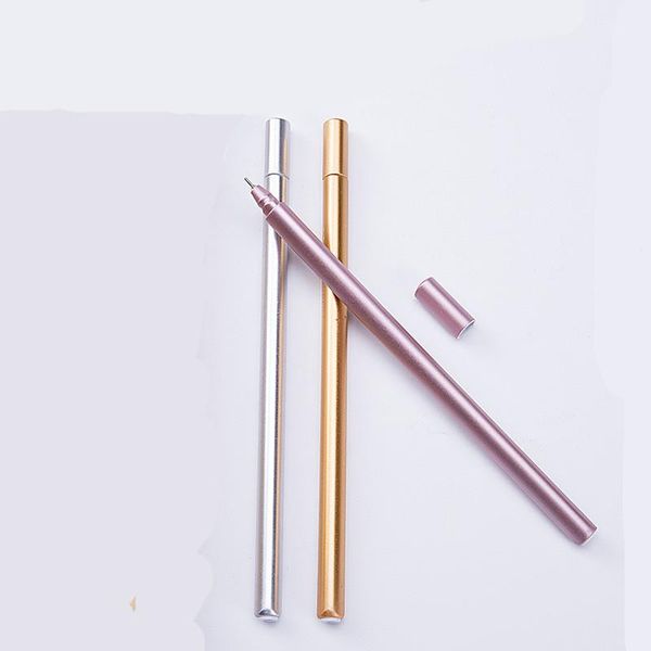 

gel pens 0.5mm metallic pen cute creative water black signature office supplies smooth writing promotional neutral