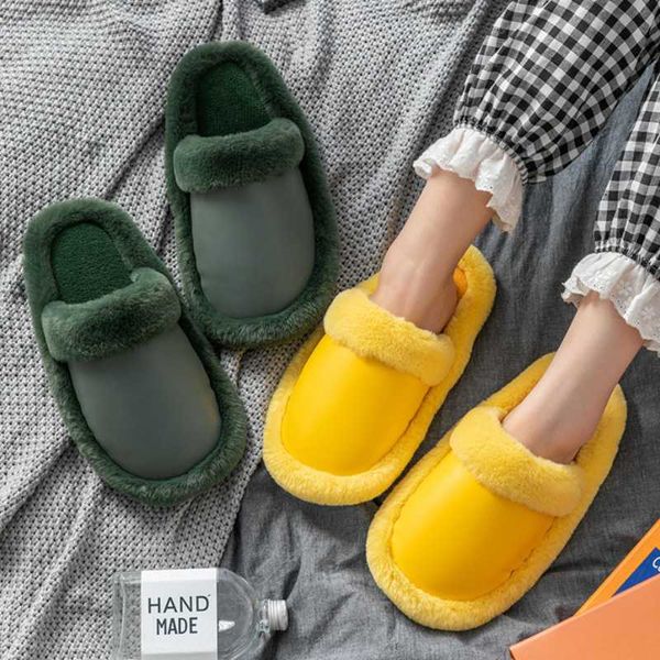 

women furry slippers winter hair cute plush fluffy sandals indoor home fur shoes ladies flip flops slides, Black