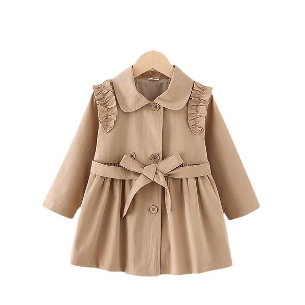 

coat baby jacket infantil girl 2021 spring jas trench windbreaker for kids 1-4t girls coats, Blue;gray