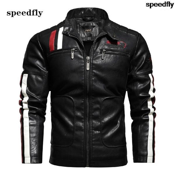 

autumn winter 2021 men leather jacket motorcycle biker men's jackets, Black;brown